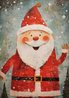 Jolly Santa Christmas Card