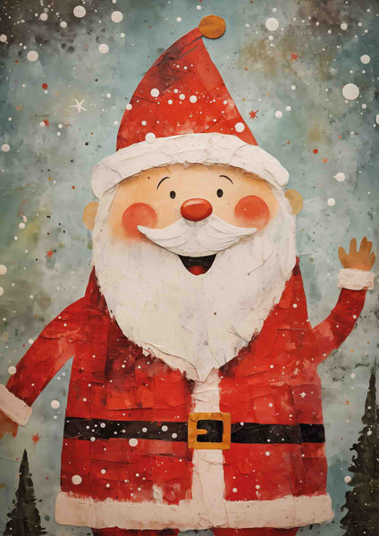 Jolly Santa Christmas Card