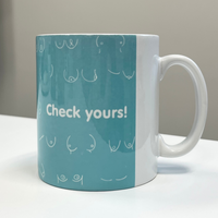 Boob Mug | Check Yours Blue Design