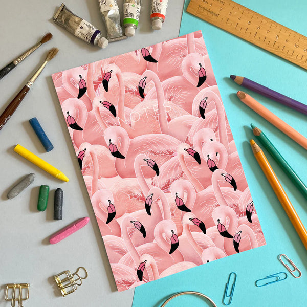 A5 Notebook | Flamingos