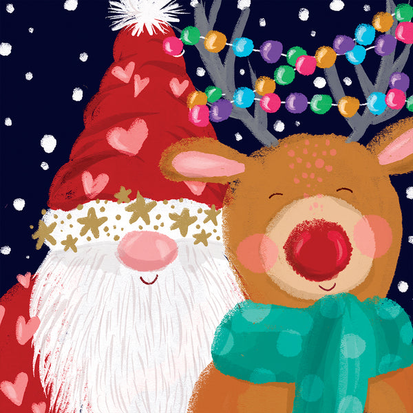 Happy Santa & Rudolf