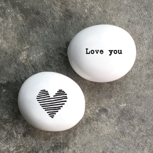 Porcelain Pebble | Love You