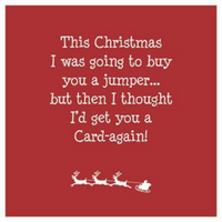 Amusing Christmas Jumper Card