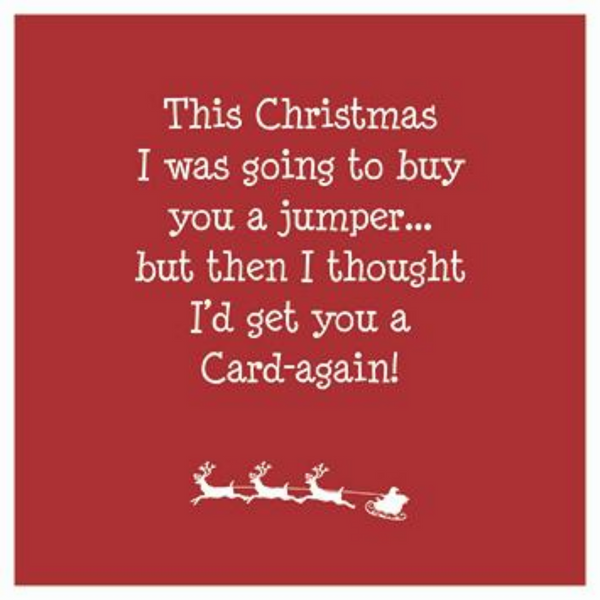 Amusing Christmas Jumper Card