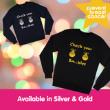 Christmas Jumper | Gold Check Your Baubles